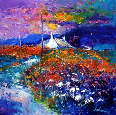 Autumn Storm Passing Duart Mull 24x24 Autumn Storm Passing Duart Mull 24x24